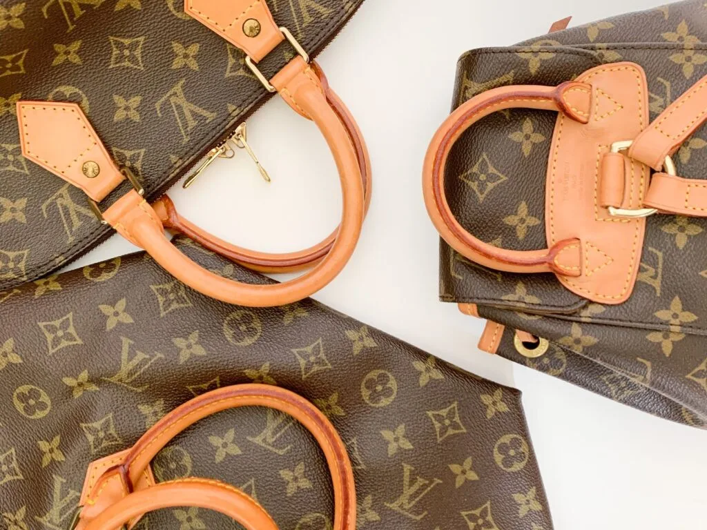 Sac à main de luxe en cuir monogrammé
